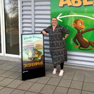 Kunde med digitalt a-skilt