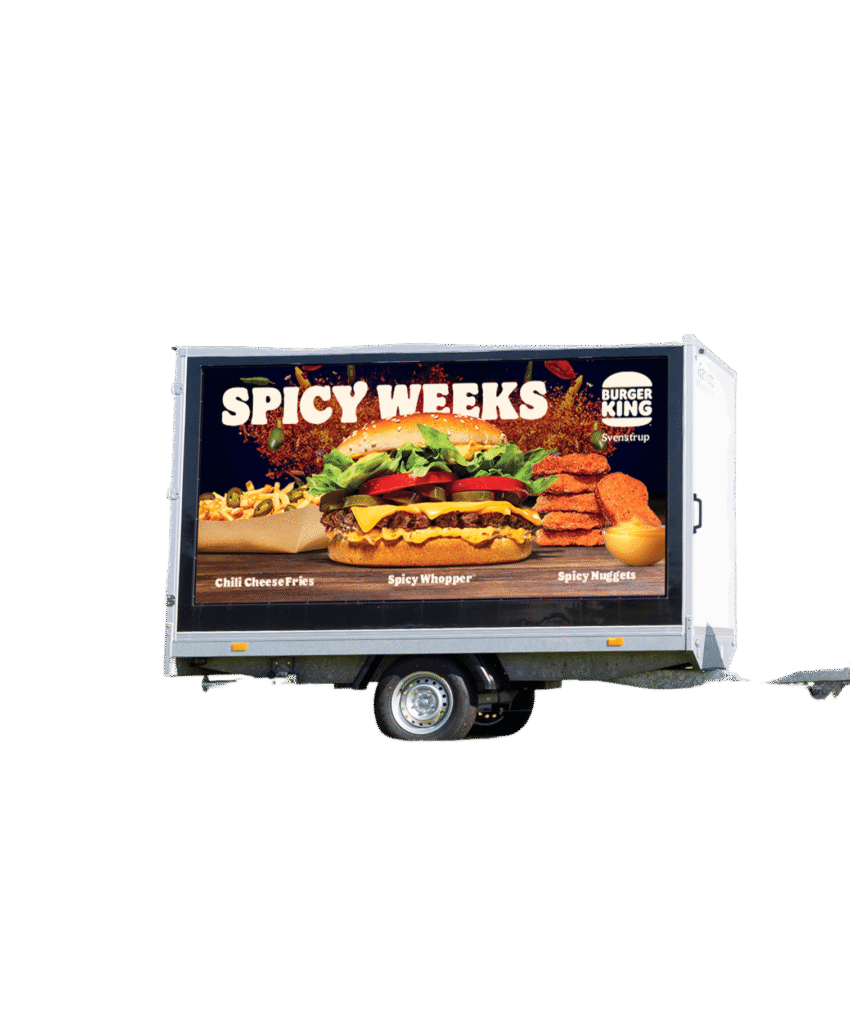 Reklametrailer uden baggrund