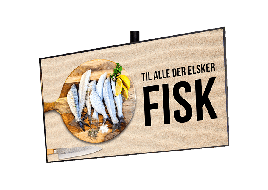 Digital infoskærm uden baggrund